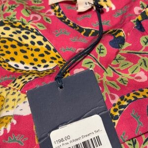 Printfresh Hot Pink Bagheera Wildest Dreams Eco Silk Pajamas SMALL NWT